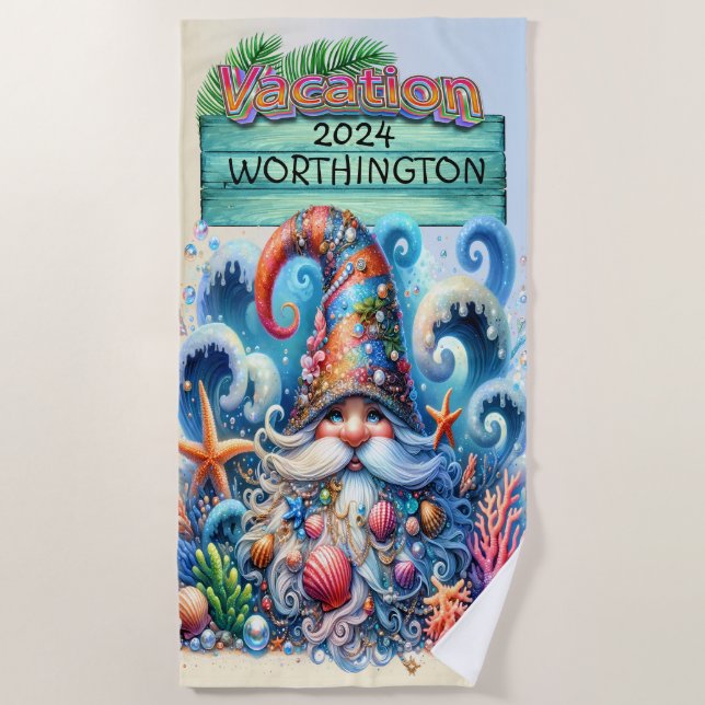 Toalla Beach Gnome (Anverso)