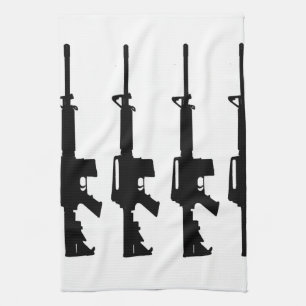 toalla blanco y negro m16