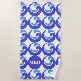 Toalla Blue Wave Monogram Beach