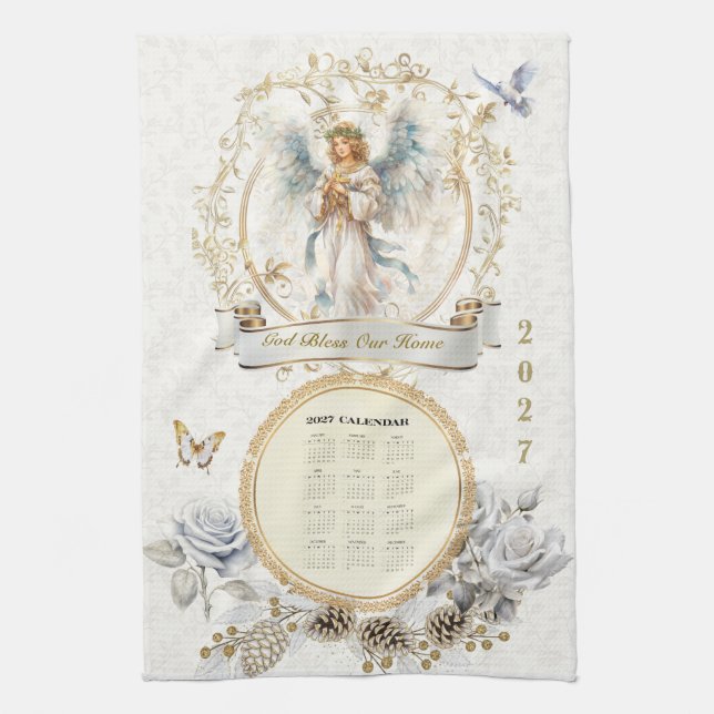 Toalla Calendario 2027 Ángel Guardián  (Vertical)