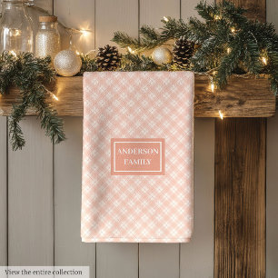 Toalla Chic Coral Personalizada con Diseño de Cuad
