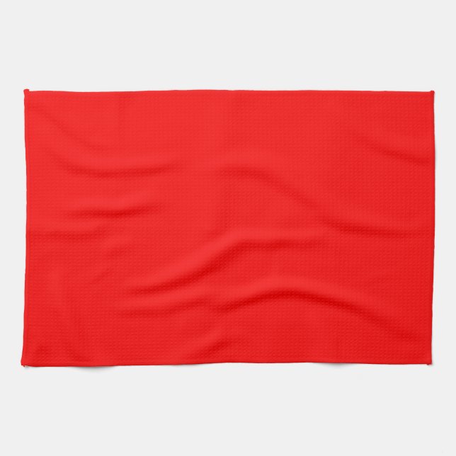 Toalla clásica de mano roja moderna y sólida (Horizontal)