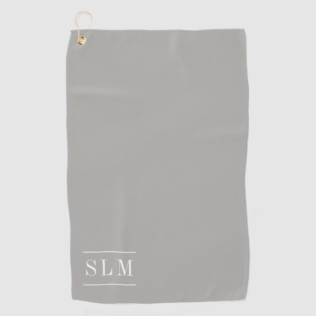 Toalla clásica del golf del monograma (Anverso)