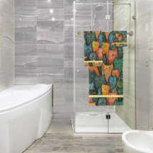 Toalla color de agua de los gatos de Guay