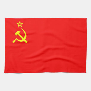 toalla comunista soviética de la bandera de país