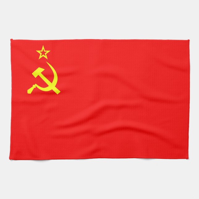 toalla comunista soviética de la bandera de país (Horizontal)