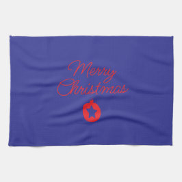 toalla con escritura de Navidad