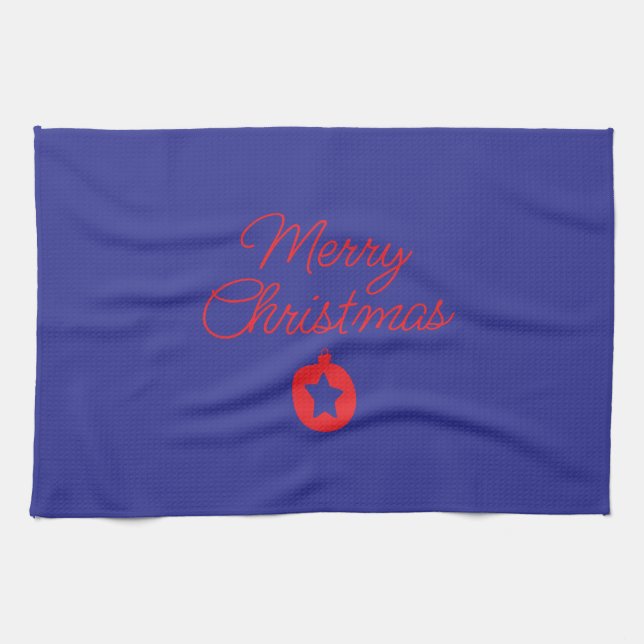 toalla con escritura de Navidad (Horizontal)