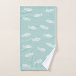 Toalla con estampado de pescado
