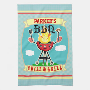 Toalla conocida de encargo del Bbq de la barbacoa