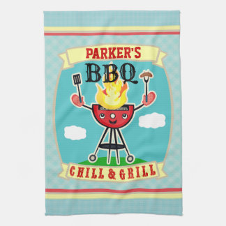 Toalla conocida de encargo del Bbq de la barbacoa