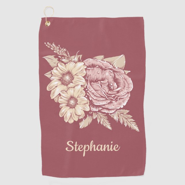 Toalla conocida de encargo del golf del (Anverso)