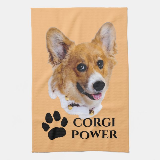Toalla Corgi Power Kitchen (Vertical)