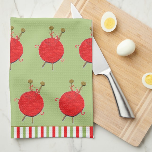 Toalla creativa de cocina de dos platos (Doblado Cuarto)