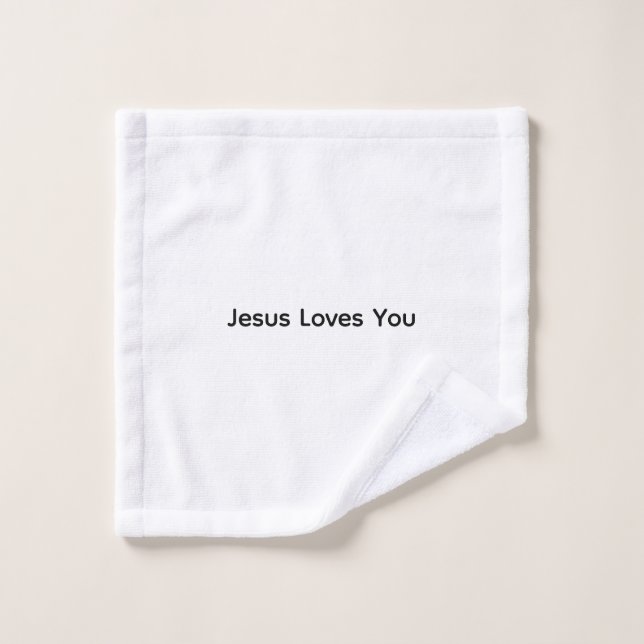 Toalla cristiana Jesús te ama  (Toallita)