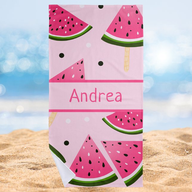 Toalla Cute Girly Guay Watermelon Beach (Subido por el creador)