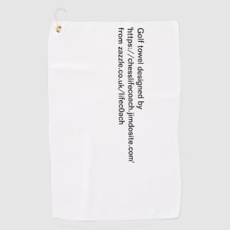 toalla de ajedrez o golf