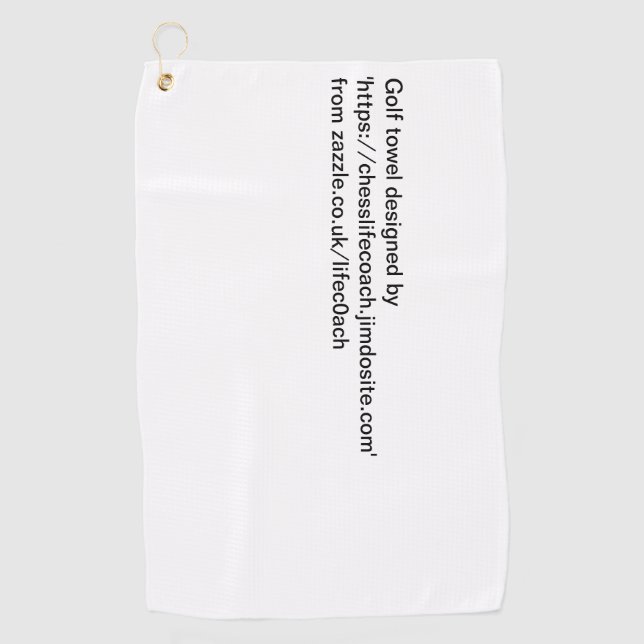 toalla de ajedrez o golf (Anverso)