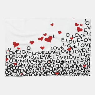 Toalla de amor el día de San Valentín
