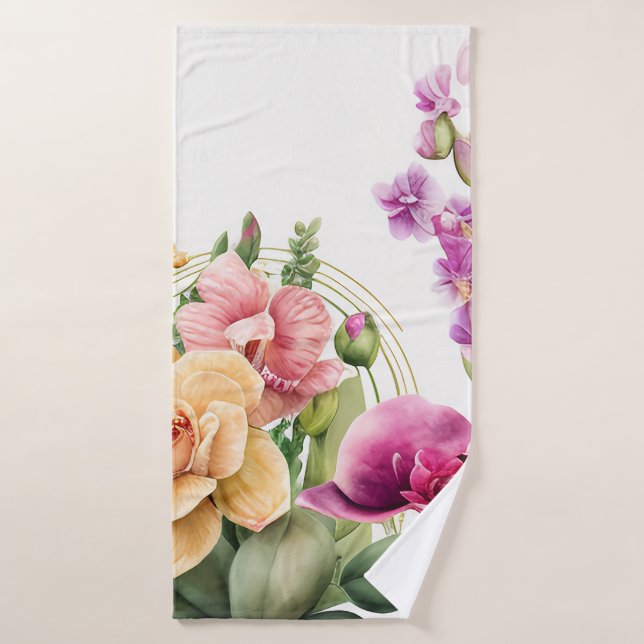 Toalla de amor para orquídeas (Toalla de baño)