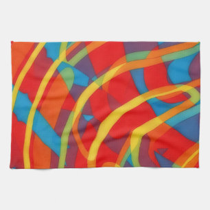 Toalla de arte abstracto con vibras psicodélicas b