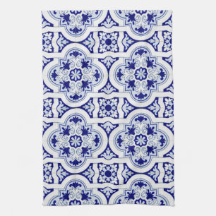 Toalla de aspecto de la tela de Talavera de color