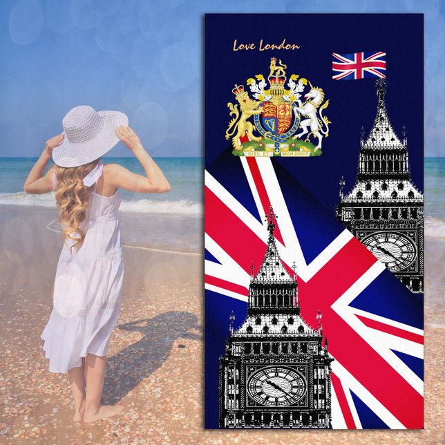 Toalla de bandera británica, Big Ben, Gran Bretaña (Subido por el creador)