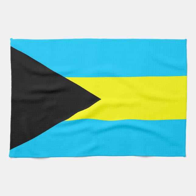 toalla de bandera de bahamas (Horizontal)