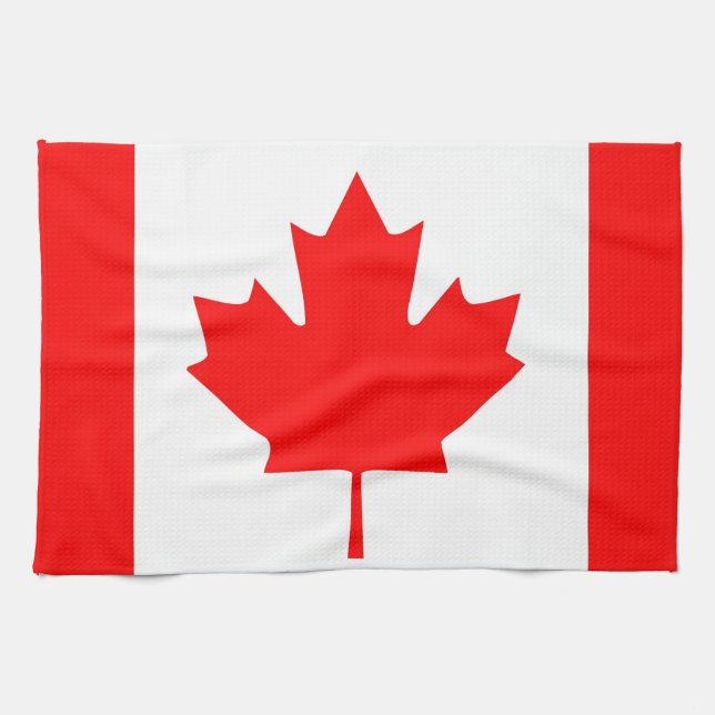 toalla de bandera de Canadá (Horizontal)