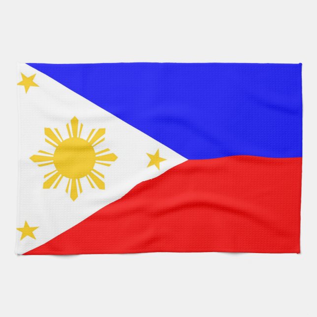 toalla de bandera de filipinas (Horizontal)