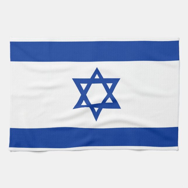 toalla de bandera de israel (Horizontal)