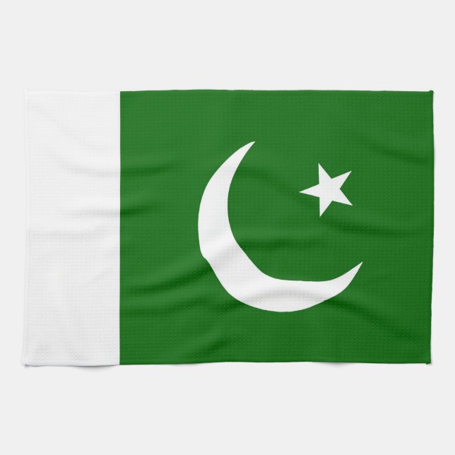 toalla de bandera del pakistán (Horizontal)