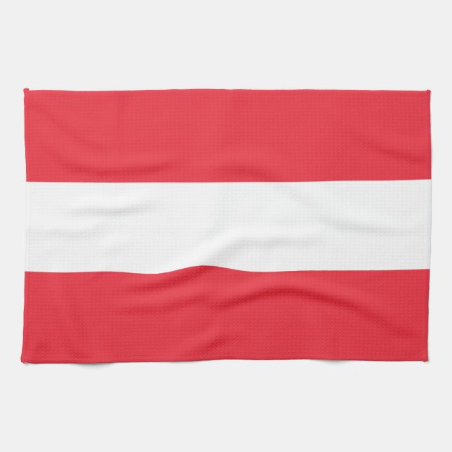 Toalla de bandera patriótica austriaca (Horizontal)