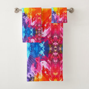 Toalla de baño abstracta intrépida fijada en