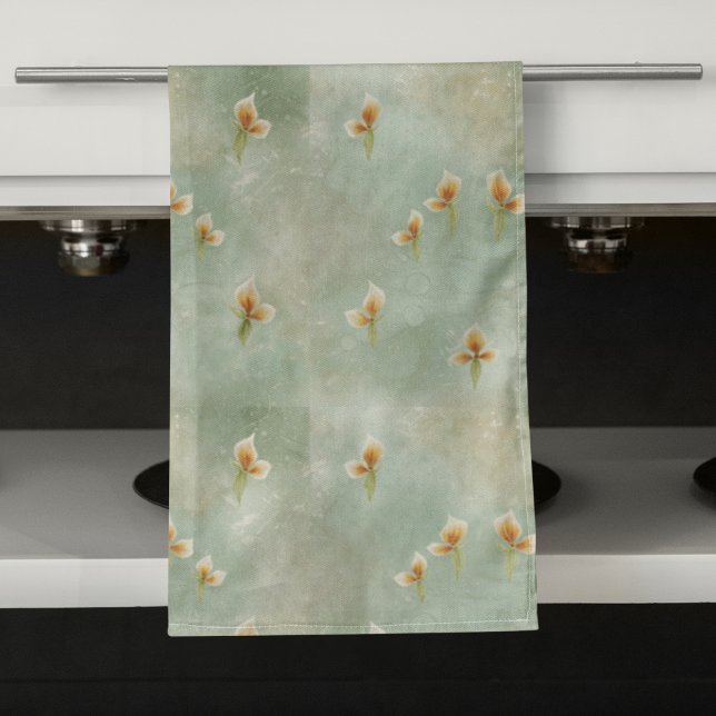 Toalla de baño acuarela de menta suave (Subido por el creador)