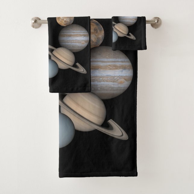 Toalla de baño arroja planetas (In situ)