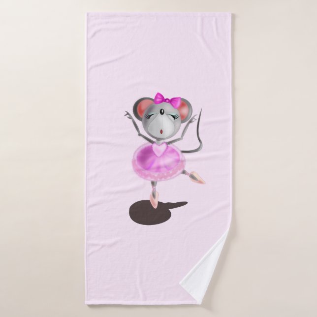 Toalla de baño Ballerina Mouse (Toalla de baño)