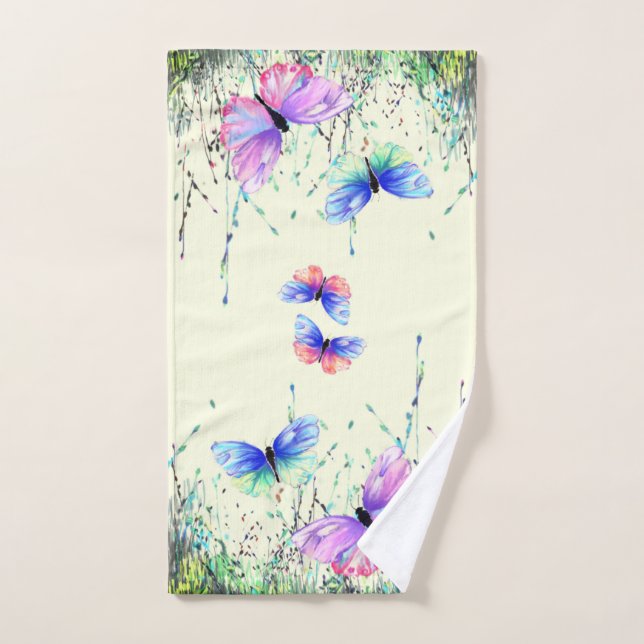 Toalla de baño Butterfliy Set Spring Butterflies (Toalla de mano)