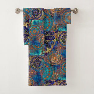 Toalla de baño Celestial Set Hand Toalla Blue Aqu