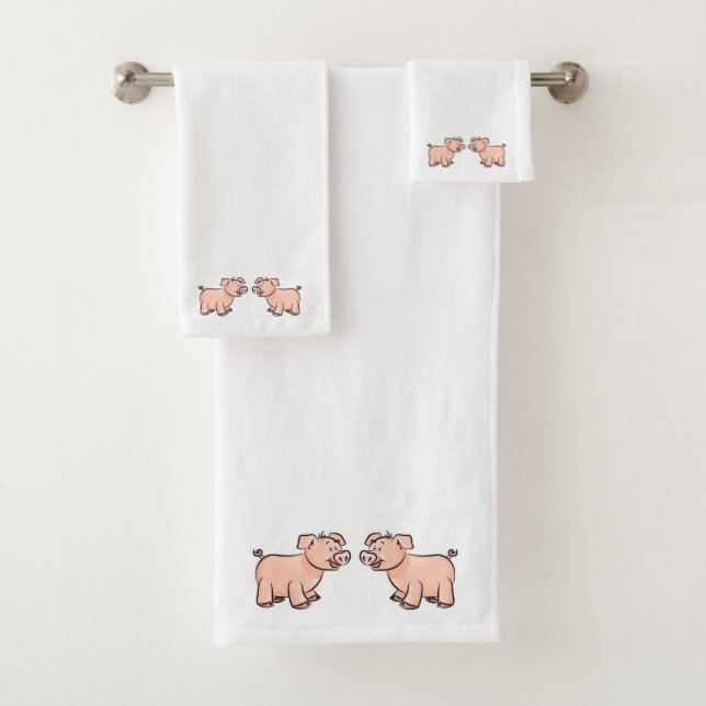Toalla de baño Cerdo (In situ)