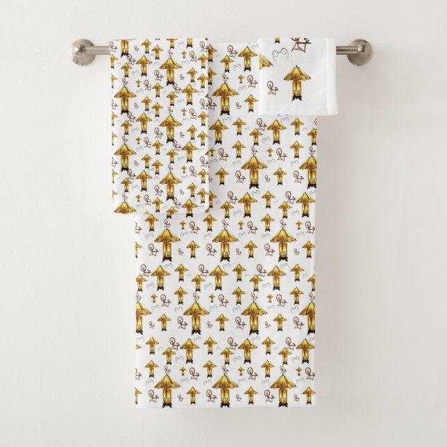 Toalla de baño con antigüedades (In situ)