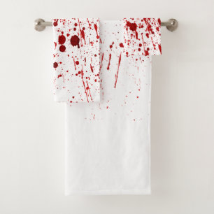 Toalla de baño con chorro de sangre Vampiro gótico