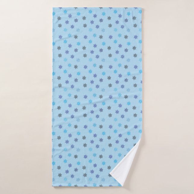Toalla de baño con copos de nieve (Toalla de baño)