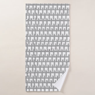 Toalla de baño con diseño cruzado único