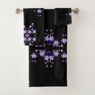Toalla de baño con flores