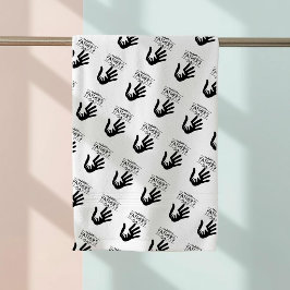 Toalla de baño con huella de la mano del Día del P