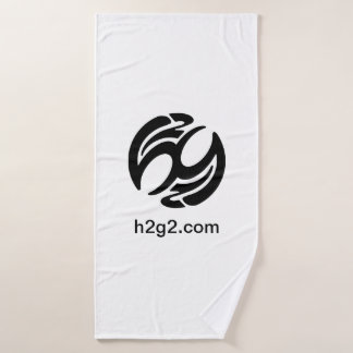 Toalla de baño con logotipo h2g2