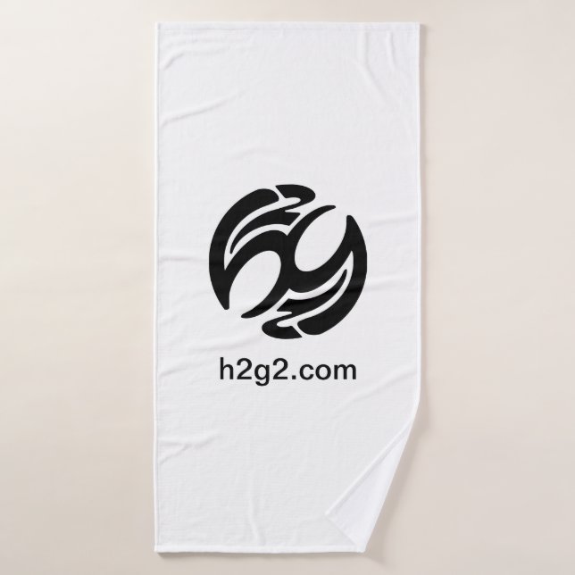 Toalla de baño con logotipo h2g2 (Toalla de baño)