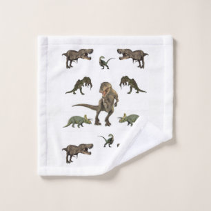 Toalla de baño confecciona dinosaurio