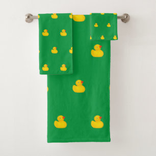 Toalla de baño conjunto de patito de goma para beb